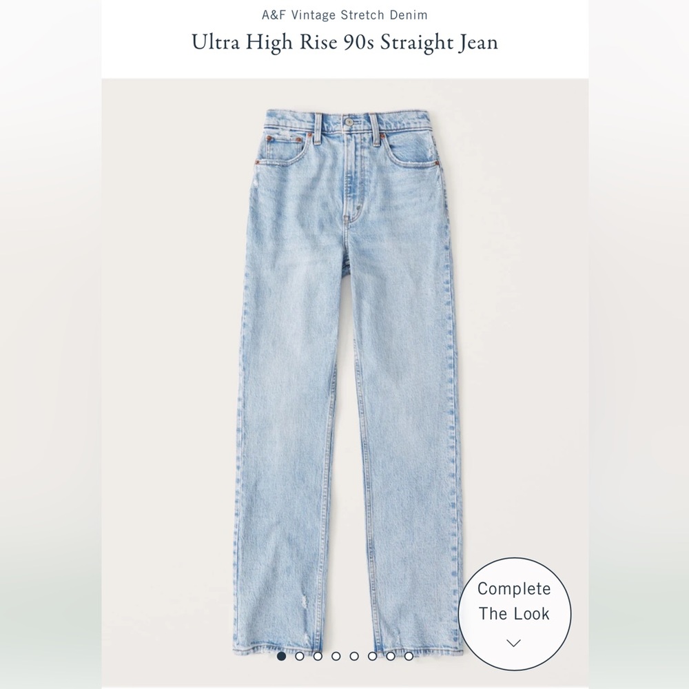 Ultra High Rise 90s straight jeans